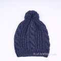 Chapeau tricoté chaud d'hiver pour adultes